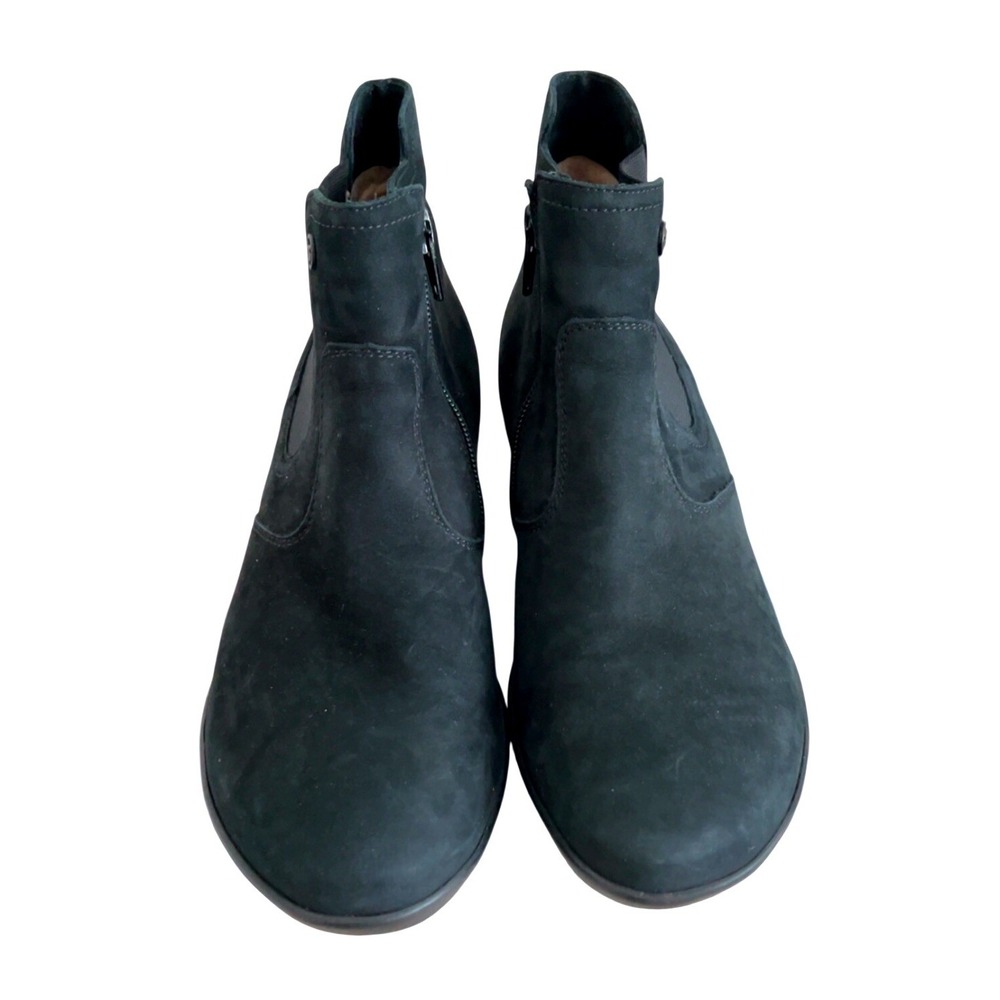 Women's Hartjes Black Ankle Boots Comfort Side Zip | SZ: 6